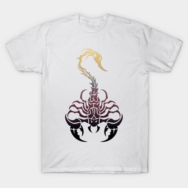 Scorpio, animal tribal print, scorpion zodiac sign, celtic design T-Shirt by KINKDesign